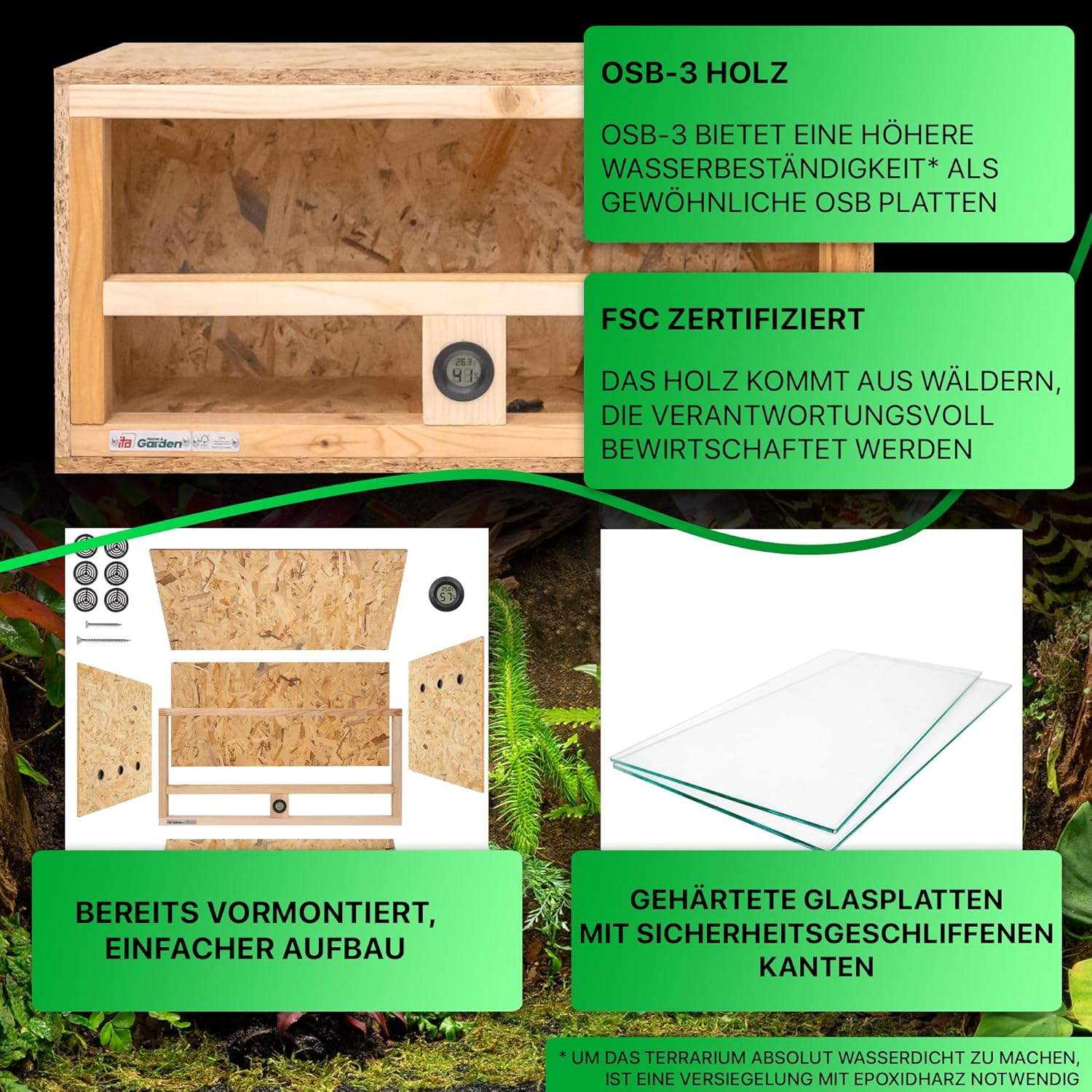 ITA Holzterrarium 60×30×30 cm - Bild 4