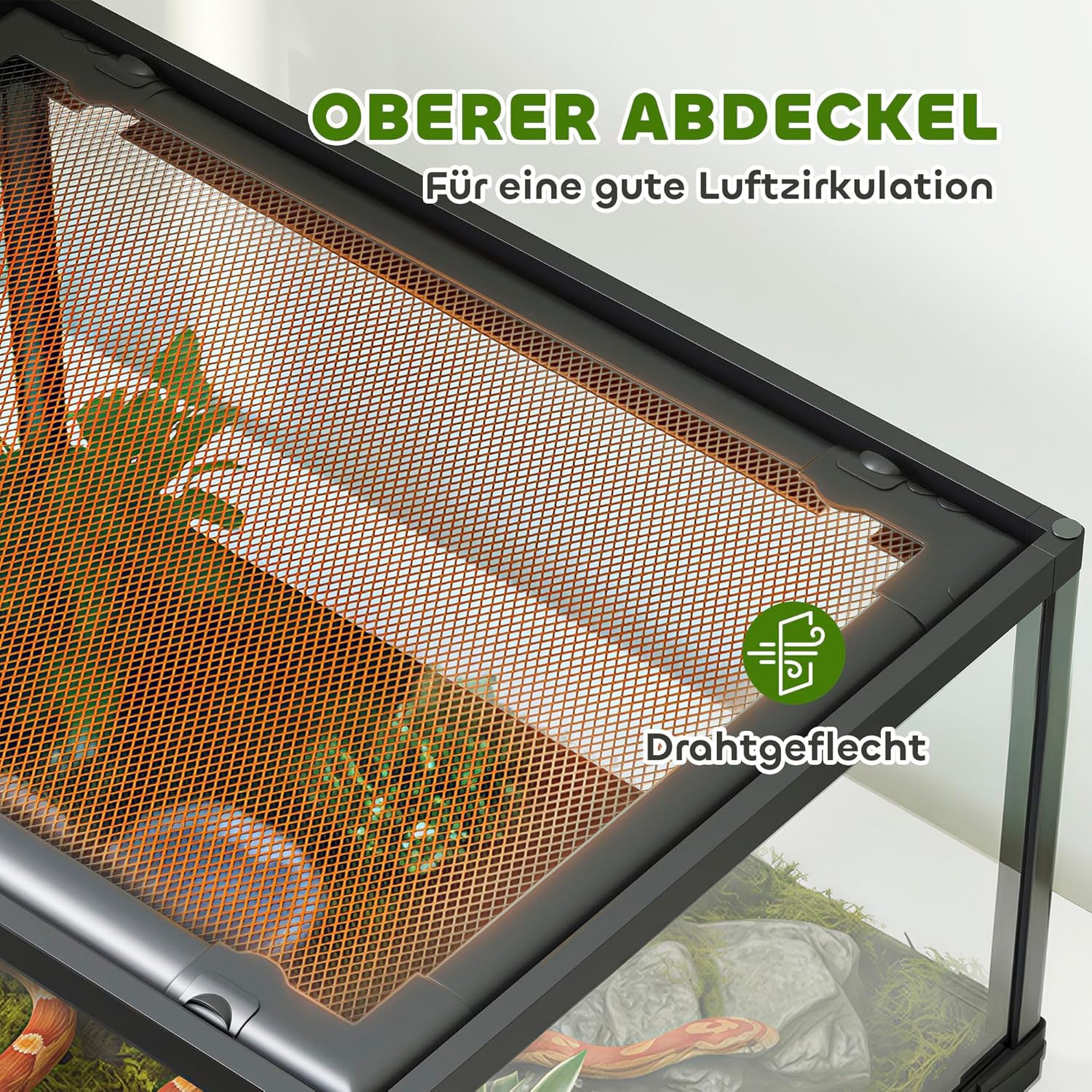 PawHut Glasterrarium 60×45×32 cm - Bild 4